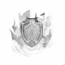 Shield tattoo design idea