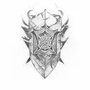 Shield tattoo design idea