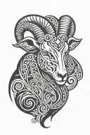 aries tattoo design idea