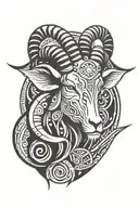 aries tattoo design idea