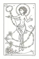 rosary tattoo design idea