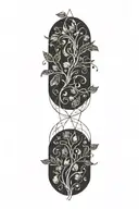 vine tattoo design idea