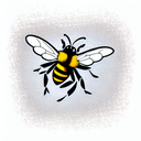 Bee tattoo design idea