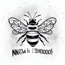 Bee tattoo design idea