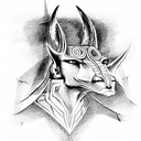 Anubis tattoo design idea