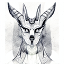 Anubis tattoo design idea