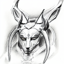 Anubis tattoo design idea