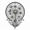 dandelion tattoo design idea