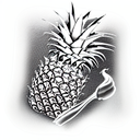 Pineapple tattoo design idea