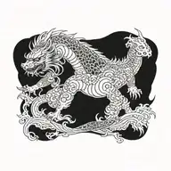 blackout tattoo design idea