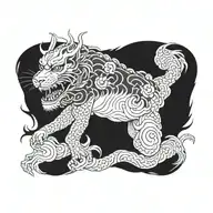 blackout tattoo design idea