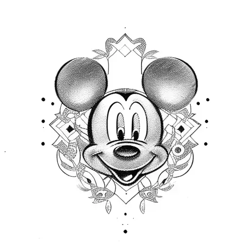 Mickey Mouse tattoo design idea