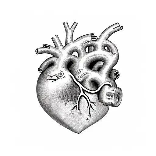 heart with the names Caleb and Alex on it  tattoo design idea