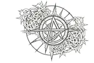 crass band logo incorporated tattoo design idea
