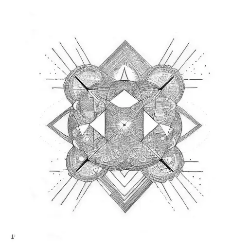 The cosmic puzzle tattoo design idea