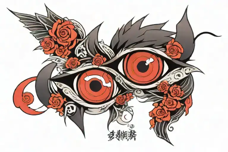 Sharingan Eyes Kakashi and Itachi tattoo design idea