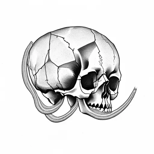 lineman in a skull tattoo design idea