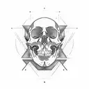 lineman in a skull tattoo design idea