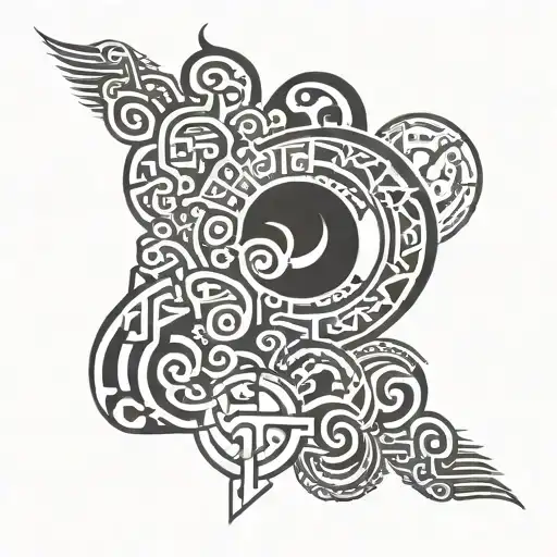 famille, LBG, courage, Adaptation tattoo design idea