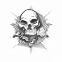 Italian mafia tattoo for left foot  tattoo design idea