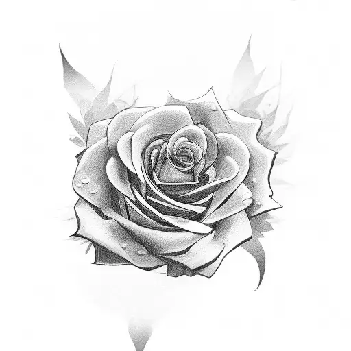 Danielle name with roses on forearm tattoo design idea