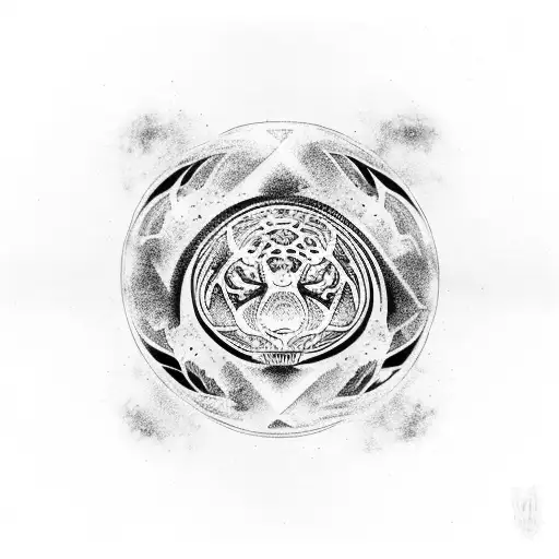 a yin-yang symbol made with a jaguar and a panther tattoo design idea