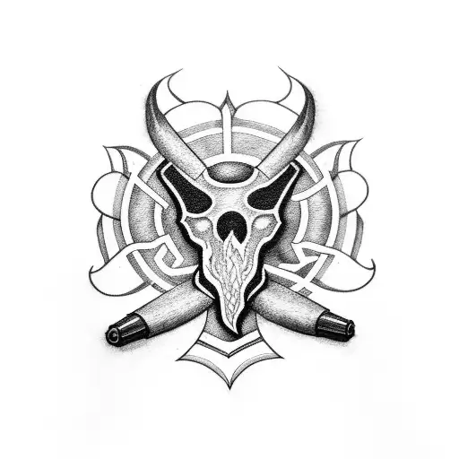 fire faith riddle arsenal black tattoo design idea