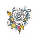 tiny flowers  tattoo design idea