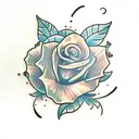 tiny flowers  tattoo design idea