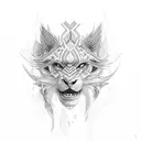 this 2 names linked : Amir, Axel with the A bigger tattoo design idea