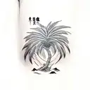 Palm Tree tattoo design idea