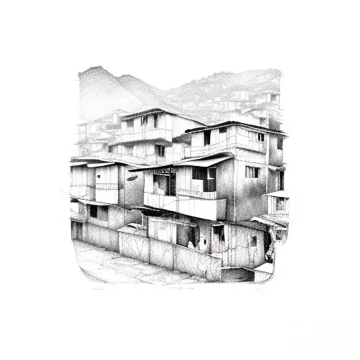 Brazilian favela tattoo design idea