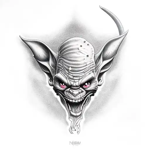 korean goblin tattoo design idea