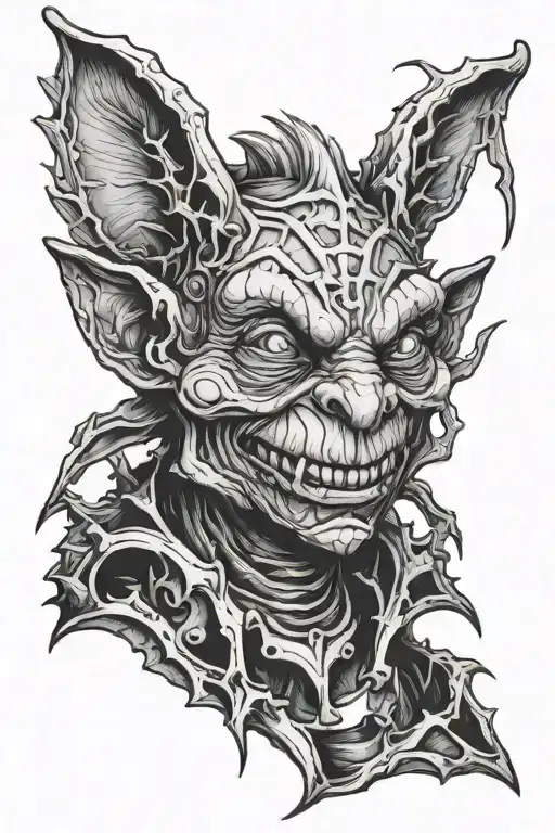 goblin tattoo design idea