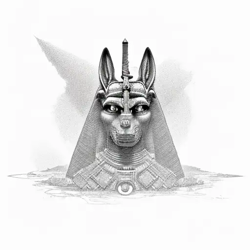 Anubis tattoo design idea