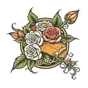 Bread and Roses  tattoo design idea