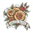 Bread and Roses  tattoo design idea