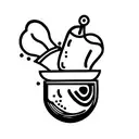 chef cooking tattoo design idea