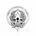 Ace of Spades tattoo design idea