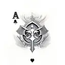 Ace of Spades tattoo design idea