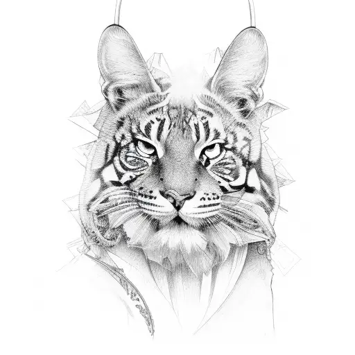 wild music tattoo design idea