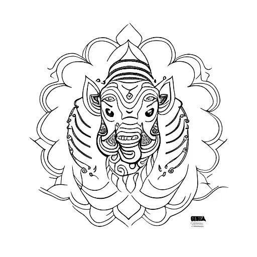 jot jora raja tattoo design idea
