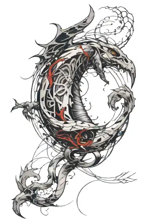 Design a tattoo symbolizing Pluto in Scorpio with a detailed Phoenix rising from ashes, a vigilant Scorpion beneath it o tattoo design idea