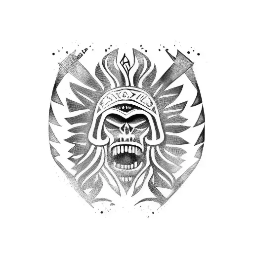 charrua natives of uruguay tattoo design idea