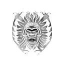 charrua natives of uruguay tattoo design idea