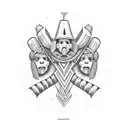 charrua natives of uruguay tattoo design idea