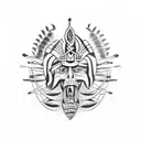charrua natives of uruguay tattoo design idea