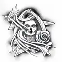 Satanism tattoo design idea