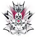 Satanism tattoo design idea