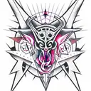 Satanism tattoo design idea